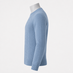 Pull en cachemire pour homme de qualité supérieure, col rond, offrant une chaleur standard, une texture douce, une forme classique, un style décontracté, idéal pour toutes les saisons, séchage rapide - Product Image 5