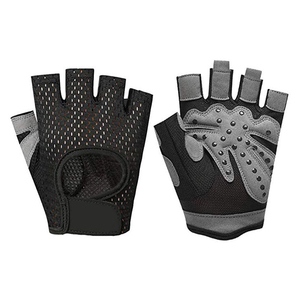 <b>Half</b> Finger Gym Gloves Mesh Breathable Non <b>Slip</b> Weight Lifting Workout Fitness Touchscreen Compatible Unisex - Product Image 6