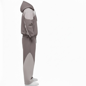 Ensemble de survêtement minimaliste pour femmes, sweat-shirt oversize et pantalon de survêtement, tenue décontractée en deux pièces - Product Image 3