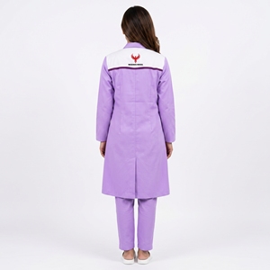 เสื้อกาวน์สำหรับบุรุษและสตรี คุณภาพพรีเมียม สำหรับงานห้องปฏิบัติการ แขนยาว เนื้อผ้านุ่มสบาย ทนทาน เหมาะสำหรับงานวิจัยทางการแพทย์ - Product Image 2