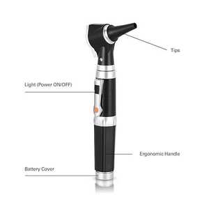 Mini otoscope de diagnostic à grossissement avec éclairage direct LED, instrument médical portatif pour l'examen des oreilles - Product Image 6