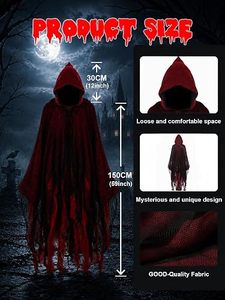 Cape de pirate personnalisée 100% polyester, impression numérique TV & cinéma, longue, à capuche, costume de cosplay, Halloween, fabricant OEM, homme adulte - Product Image 2
