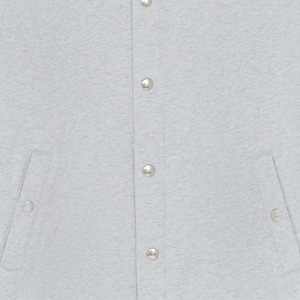 Men's Customized Color Varsity <b>Jacket</b> Front Stand Collar Button Closure Knitted Cotton Casual Autumn Windproof Regular Fit Solid - Product Image 3