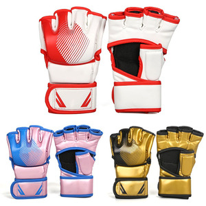 Guantes de Boxeo Profesionales con Acolchado Grueso, Resistentes al Desgaste, Guantes de Combate de Medio Dedo, Guantes de Entrenamiento - Product Image 2