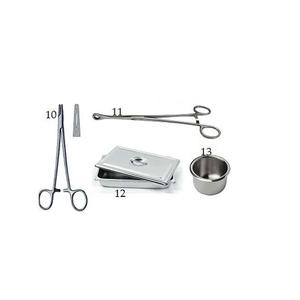 Toilet Suture Set | Complete Manual Surgical Instruments Kit | 15-Piece Steel Durable Forceps Scissors Tray CE by <b>Blush</b> Surgical - Product Image 5