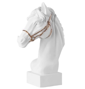 Trending White Metal Horse Bookends Ceramic for Shelves Heavy Duty Bookends for Shelves Heavy <b>Books</b> Library <b>School</b> Gift - Product Image 1