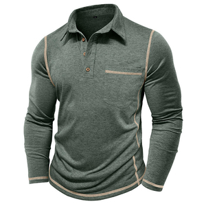 Pull en laine élégant pour homme, chemise en tricot à manches longues pour un usage décontracté en hiver, respirant, chaud, taille XXL, polos personnalisés - Product Image 3