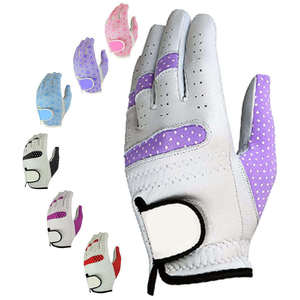 Latest Arrival Men Golf Gloves Sheepskin Breathable Lightweight Non Slip Adjustable Wrist <b>Strap</b> Hand Grips Adult Fashionable - Product Image 1