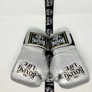 Gants de boxe faits main en cuir de vachette véritable, logo imprimé, personnalisables, modèle RL-BG-222 – Vente chaude - Product Image 5
