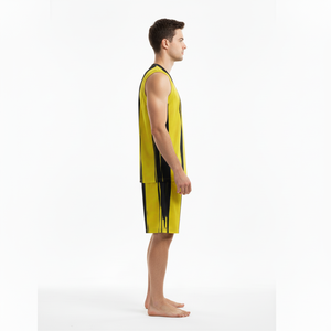 Uniforme de baloncesto para hombre, cómodo y popular, material transpirable y duradero, conjunto de camiseta y pantalones cortos de baloncesto para hombre. - Product Image 4