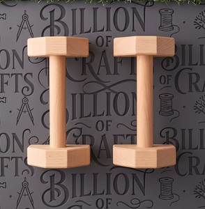 Barras de flexiones de madera de haya antideslizantes para calistenia, soportes para ejercicios en casa. - Product Image 1