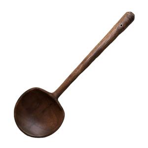 Cuillère à soupe en bois d'acacia multifonctionnelle, design simple, ustensiles de cuisine, petite louche en bois - Product Image 1