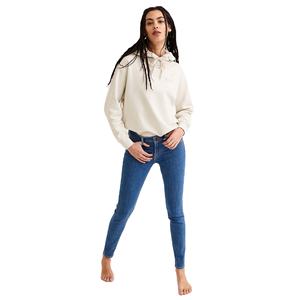 Sweat-shirt à capuche en coton biologique pour femmes, grande taille, avec Logo personnalisé, Streetwear, sweat-shirt de haute qualité - Product Image 5