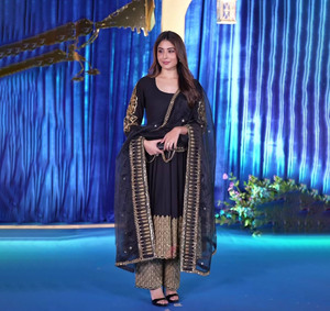 Women's High Quality Eco-Friendly Faux Georgette Anarkali Gown Traditional Indian Pakistani Design Slim Casual Summer Silk - Product Image 1
