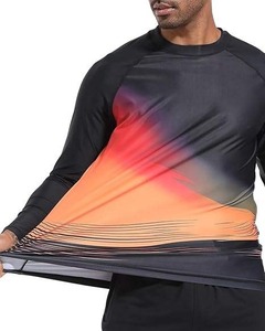 <b>Men's</b> Long Sleeve <b>Compression</b> Rash Guard BJJ <b>Shirt</b> Long Sleeve Breathable Eco-Friendly Custom Logo Digital Print <b>Shirts</b> - Product Image 1