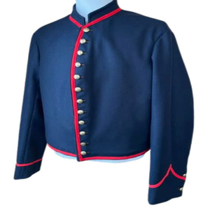 Veste de style guerre civile pour homme, simple boutonnage, 9 boutons, col montant, manteau uniforme, reproduction historique - Product Image 6