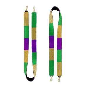 สายกระเป๋าปักลายทีม LSU Tigers คุณภาพพรีเมียม สีม่วงเหลือง ทำจากผ้าฝ้าย ดีไซน์ทรงสี่เหลี่ยมทันสมัย อุปกรณ์ตกแต่งงานฝีมือ - Product Image 6