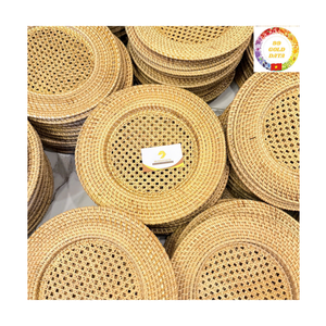 Rattan Placemat | Boho Style Handwoven | Eco Charger <b>Plate</b> | Tableware | OEM Vietnam - Product Image 4