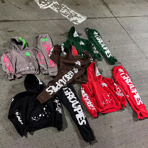 Conjunto Deportivo de Dos Piezas para Hombre, con Logotipo Personalizado, Ecológico, para Invierno, con Bordado, Chaqueta Cortavientos y Pantalones - Product Image 4