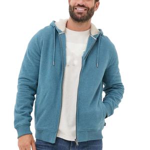 Sweat à capuche zippé en polaire pour homme, thermique, coupe-vent, à manches longues, chaud, doux, pour activités de plein air, tactique, jogging et club - Product Image 1