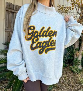 Custom Letter Print Oversized Crew Neck Sweatshirt Plus Size Women's Autumn Cotton Knitted Long Sleeve Solid Front Logo - Product Image 6