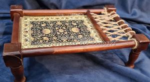 Bandeja de Servir Charpai de Madera Hecha a Mano Ecológica - Diseño Clásico Indio para Fiestas - Product Image 2