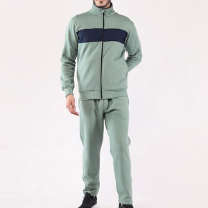 Survêtement zippé pour homme de haute qualité, doux et résistant, parfait pour la course à pied, la salle de sport et les sorties décontractées, survêtements zippés tendance - Product Image 4