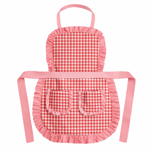 Delantal de Cocina de Algodón Suave de Alta Calidad con Diseño Estampado a Cuadros y 2 Bolsillos para el Hogar - Product Image 5