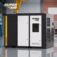 Compresseur monophasé Super Air 11 kW 15 CV 38 CFM 6-10 bars, idéal pour l'inflation des pneus en atelier automobile et les pistolets de pulvérisation, CE