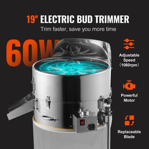 Trimmer Elettrico Industriale per Foglie da 18FT, 60W, Velocità Regolabile, Lame in Acciaio Inossidabile, Trimmer Elettrico per Germogli - Product Image 2