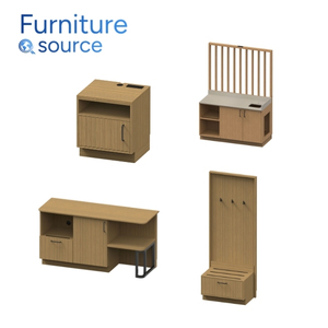 Contract Hotel Furniture Hampton Inn Hotel Brand - Functional MDF + Laminate + <b>Veneer</b> Bedroom Sets From Vietnam Factory - Product Image 3