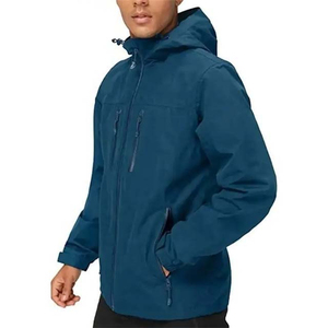 Chaquetas de exterior con capucha de manga larga para senderismo y camping, de doble capa, de la mejor calidad, transpirables, con cremallera, tipo softshell, para hombre - Product Image 5