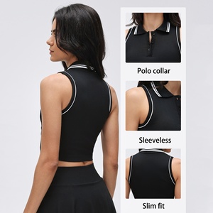 Camisetas de Tirantes Deportivas para Mujer, sin Costuras, de Verano, de Alta Calidad, con Contraste de Color, Sexy, Transpirables, Ajustadas, para Gimnasio y Yoga - Product Image 4