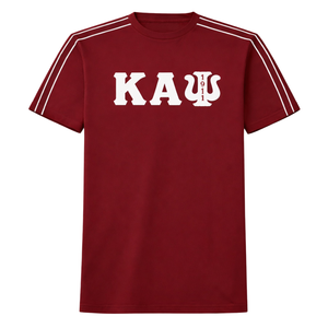 Maglietta Kappa Alpha Psi con lettere greche 1911, abbigliamento per fraternità greca Krimson con design classico, comfort premium e stile senza tempo - Product Image 4