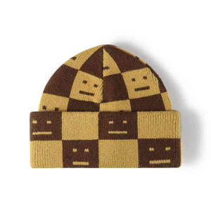 Econex Sports Jacquard Knitted Custom Unisex Adults Winter <b>Beanie</b> Hat Street Style Breathable <b>Waterproof</b> 3D Embroidery Logo - Product Image 3