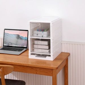 3-Tier White <b>Plastic</b> Stackable Shoe <b>Storage</b> Organizer Age-Oldable Sneaker Containers <b>Bins</b> for Closet Systems & Organizers - Product Image 5