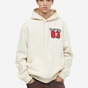 Oversized <b>Hoodies</b> Sweatshirts Men Women Fashion Solid Color <b>Red</b> Black Gray Autumn Winter Fleece Front Logo Hip Hop 100% Cotton - Product Image 5