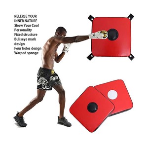 Top Branded Taekwondo Kick Boxing Custom logo Punching Shield Wholesale Martial Arts Boxing Kick Shield with Genuine Leather - Product Image 3