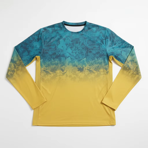 เสื้อตกปลาสำหรับผู้ชาย แขนยาว ป้องกันรังสียูวี แห้งเร็ว ลายกราฟิกมหาสมุทร เสื้อผ้าสั่งทำพิเศษ ขายส่ง - Product Image 2