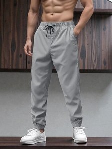 Pantalon de survêtement en coton élégant pour homme |   Jogging confortables à taille élastique - Product Image 3