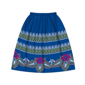 Premium Quality Women's Top Trendy Floral Embroidery A-Line Short <b>Skirt</b> <b>Elastic</b> Waist Pleated Mini Streetwear Casual Style - Product Image 2