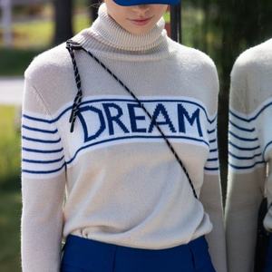Suéter de Punto a Rayas para Mujer, Mezcla de Lana Suave, con Logotipo Personalizado, Alta Calidad, Venta al Por Mayor, OEM 2026 - Product Image 1