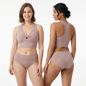Unique Design Plain Seamless <b>Lace</b> Back Sports Bra for Women Wireless Push Up Yoga Gym Fitness Breathable Soft Whole Sale Bra - Product Image 3