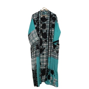 ชุดคลุมผ้าไหมคอวียาวยกสูงสำหรับผู้หญิงชุดนอนหรูหราดีไซน์เรียบหรูสำหรับฤดูใบไม้ผลิฤดูร้อน - Product Image 1