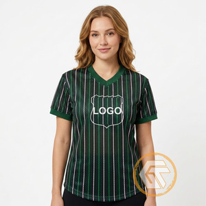 Alpha personnalisé |   T-shirt Kapa pour femmes - Col en V, manches courtes, 100 % coton, écologique, respirant, anti-plis, été - Product Image 4