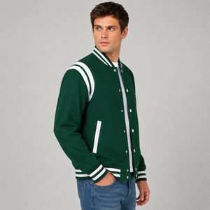 Mens varsity jacket designed for fashion versatility with premium comfort and athletic visual appeal for modern casual wardrobes - Product Image 4