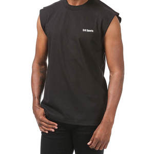 Camiseta sin mangas para hombre de primera calidad para uso casual, 100% algodón, transpirable. - Product Image 3