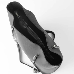 Nouveau sac fourre-tout pour femme en cuir véritable à 100 %, fermeture à glissière ouverte, grande capacité, couleurs personnalisables, logo tendance - Product Image 5