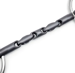 Heavy Duty Stainless Steel Made Round Handle Horse Products Double Jointed <b>Titanium</b> Equestrians Use Bits For Better Control - Product Image 3