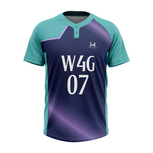 Maillots de baseball et de softball personnalisés, impression de haute qualité, tissu 100% polyester respirant, séchage rapide, logo d'équipe imprimé - Product Image 5